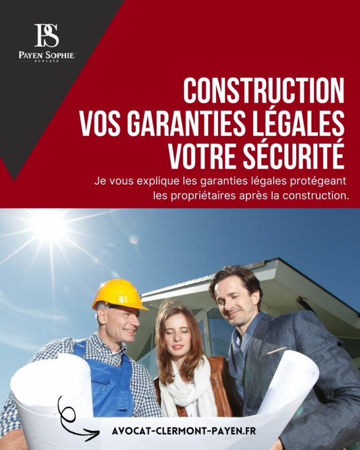 Maison neuve à Clermont-Ferrand illustrant les garanties légales des constructeurs expliquées par une avocate en droit immobilier.