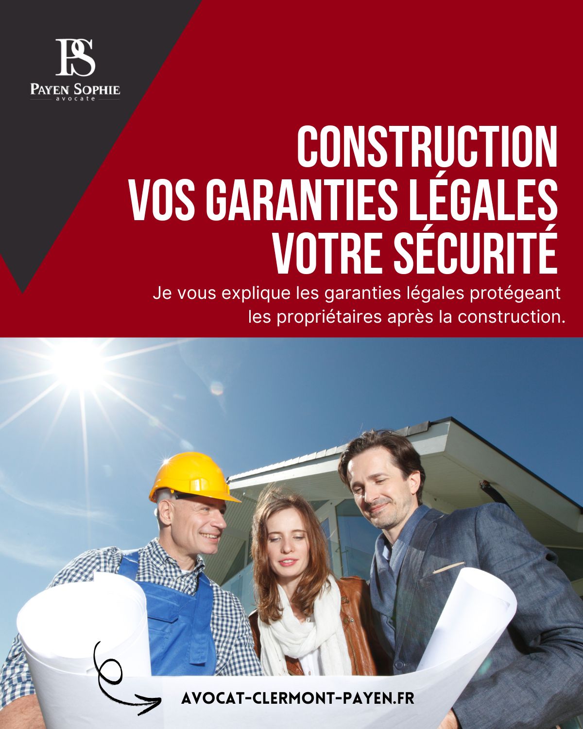 Maison neuve à Clermont-Ferrand illustrant les garanties légales des constructeurs expliquées par une avocate en droit immobilier.